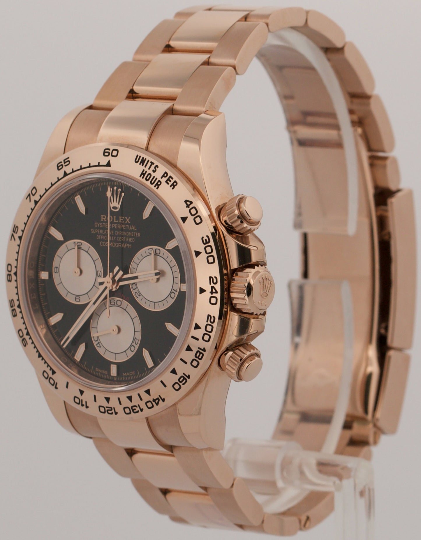 2025 PAPERS Rolex Daytona BLACK 18K Rose Gold SUNDUST 40mm 126505 Watch BOX