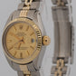 Ladies Rolex DateJust 26mm CHAMPAGNE 18K Yellow Gold Steel JUBILEE Fluted 6917