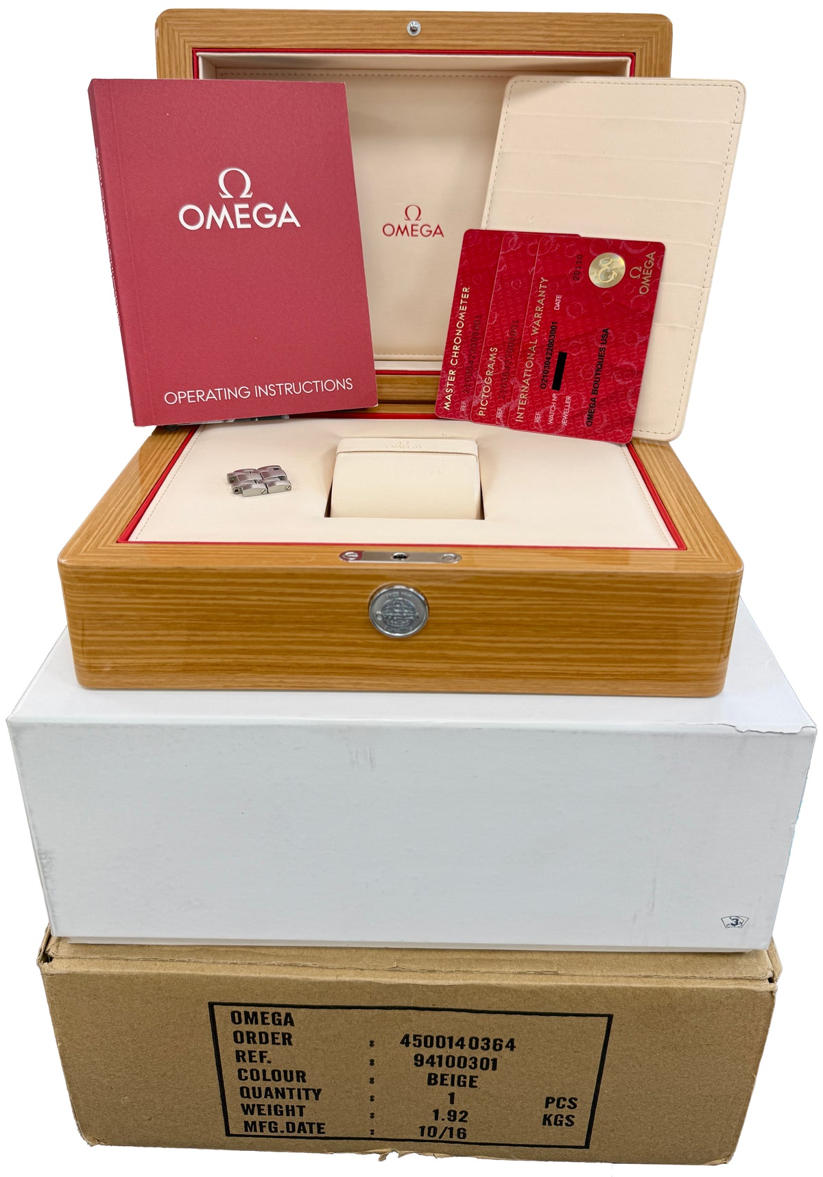 Omega Seamaster Diver 210.30.42.20.03.001 42mm Blue Wave Steel Watch Box Papers