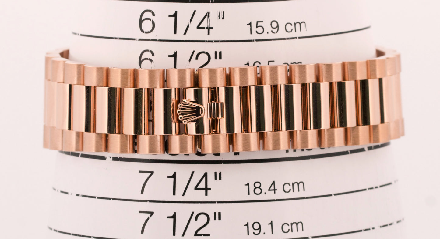 PAPERS Rolex Day-Date President OMBRE CHOCOLATE DIAMOND 36mm 18K 128345RBR BOX
