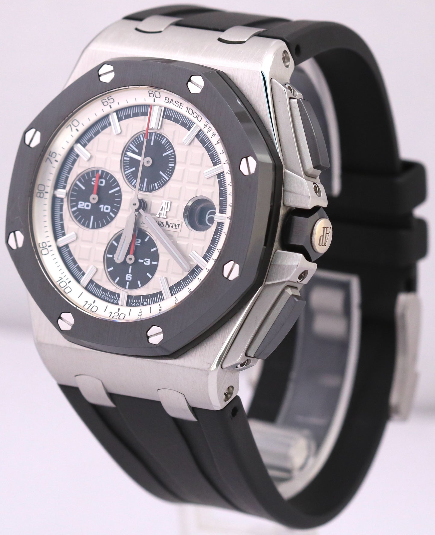 PAPERS Audemars Piguet Royal Oak Offshore WHITE Rubber Black 44mm 26400SO BOX