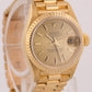 1996 Ladies Rolex DateJust President 26mm CHAMPAGNE 18K Yellow Gold Fluted 69178