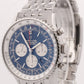 2021 PAPERS Breitling Navitimer B01 Chronograph BLUE Steel 46mm AB0127 Watch BOX