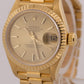 1996 Ladies Rolex DateJust President 26mm CHAMPAGNE 18K Yellow Gold Fluted 69178
