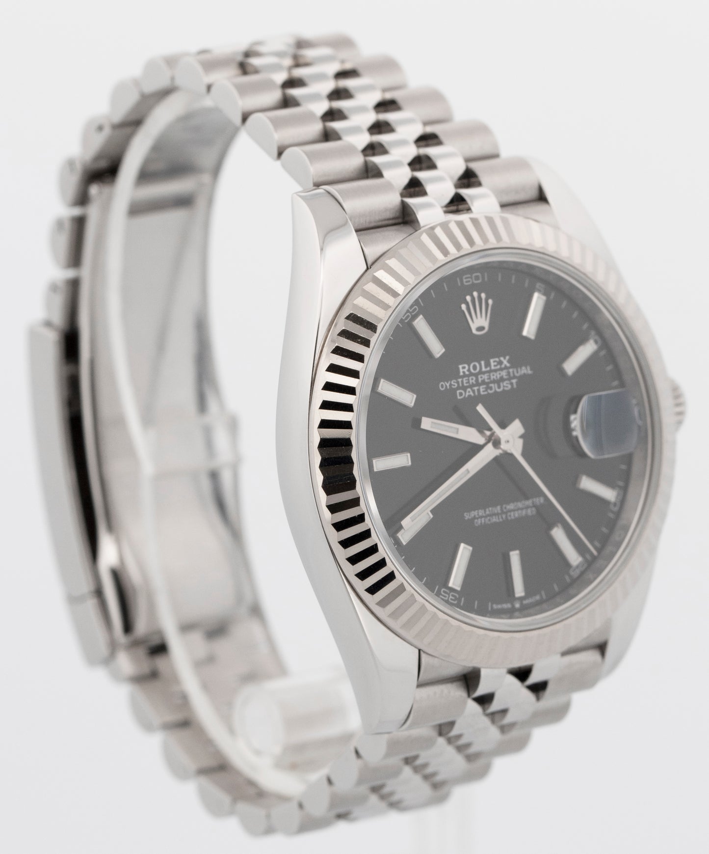 2024 PAPERS Rolex DateJust 41 Black 18K Gold Steel JUBILEE 41mm 126334 BOX