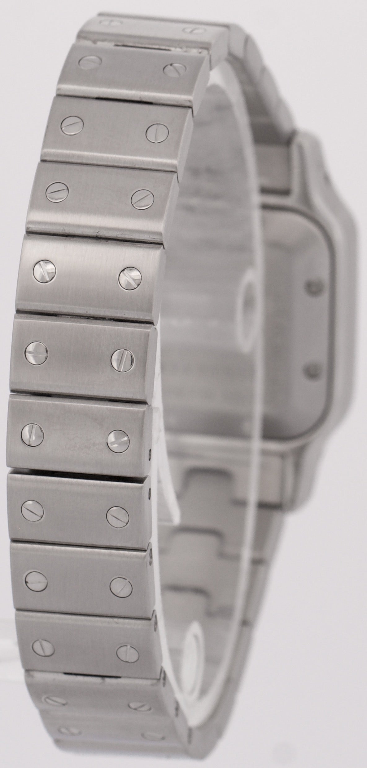 MINT PAPERS Cartier Santos Galbee Steel SILVER Roman Automatic 24mm 2423 BOX