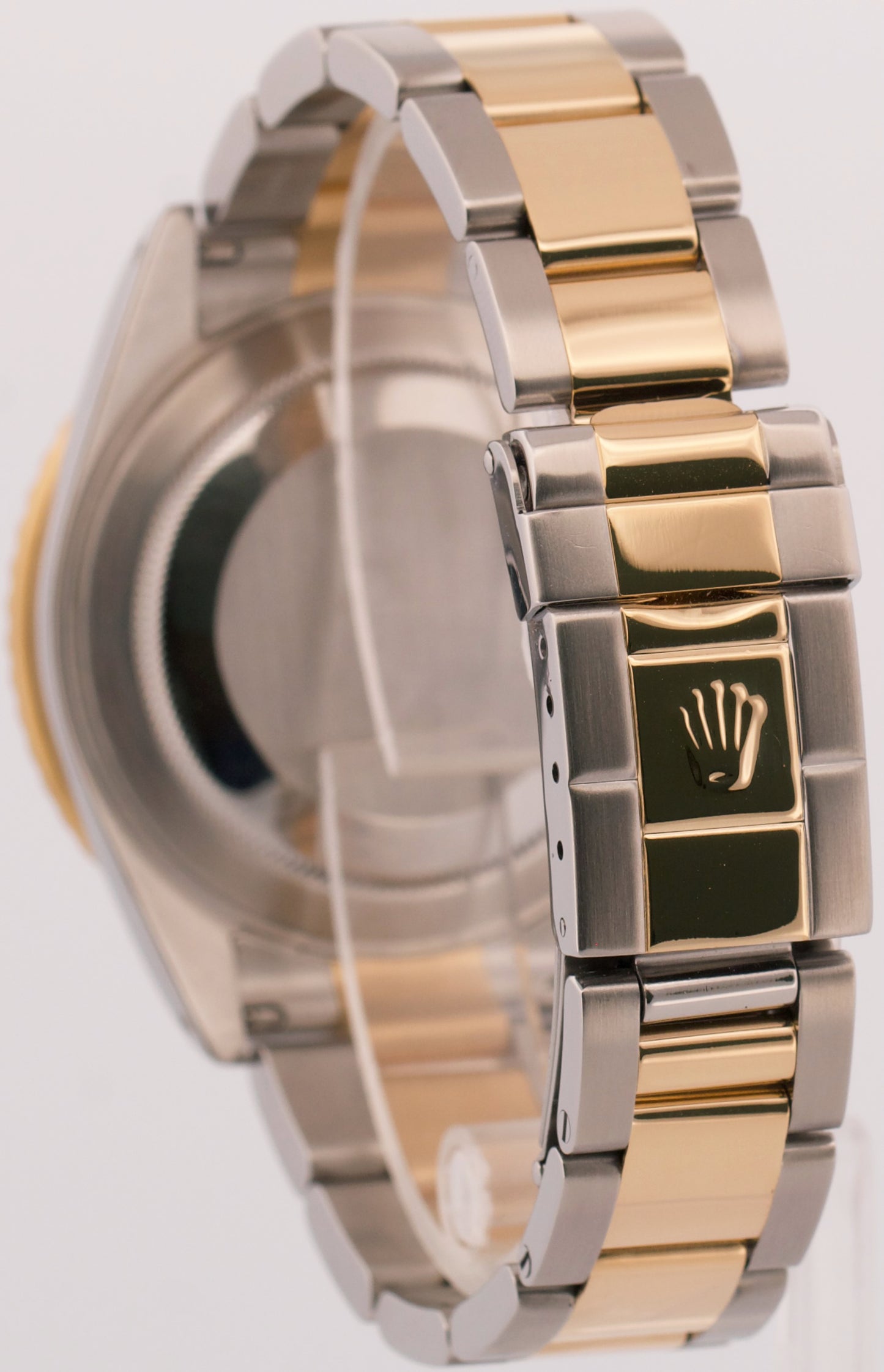 2004 PAPERS Rolex GMT-Master II BLACK Two-Tone 18K Gold Steel 40mm 16713 BOX