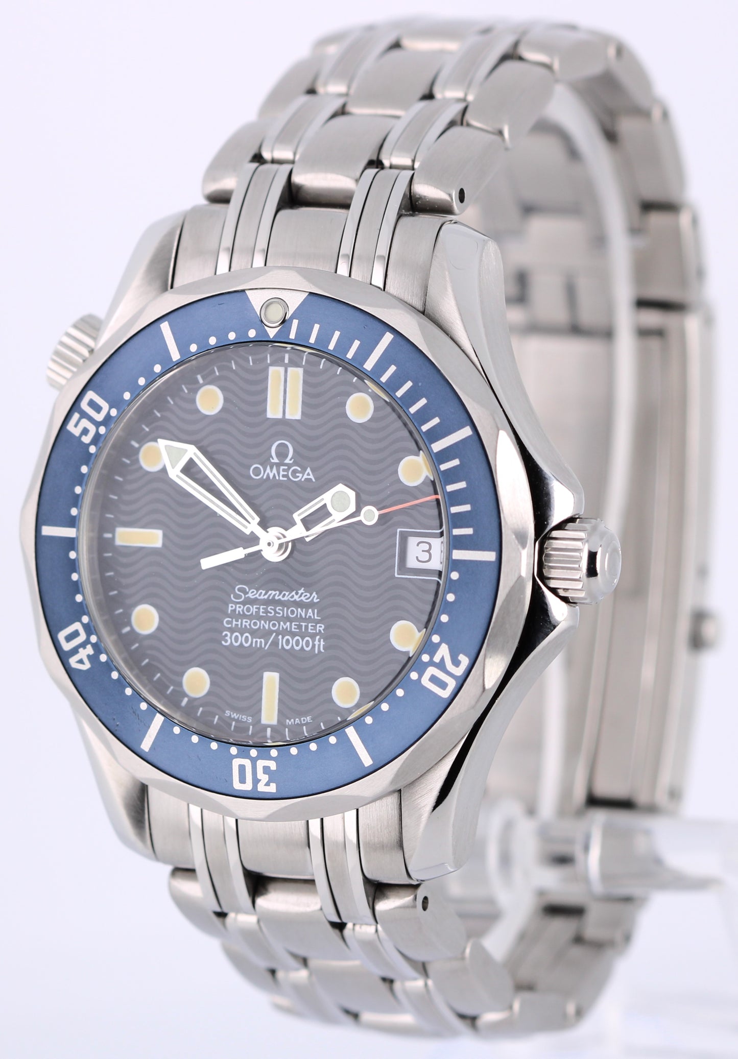 Omega Seamaster Midsize JAMES BOND Blue Wave 36mm 2551.80.00 Automatic Watch