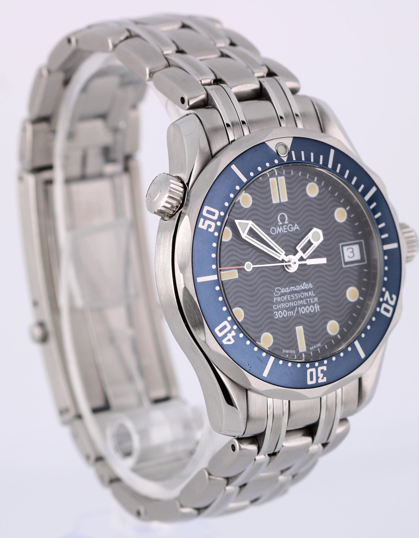 Omega Seamaster Midsize JAMES BOND Blue Wave 36mm 2551.80.00 Automatic Watch