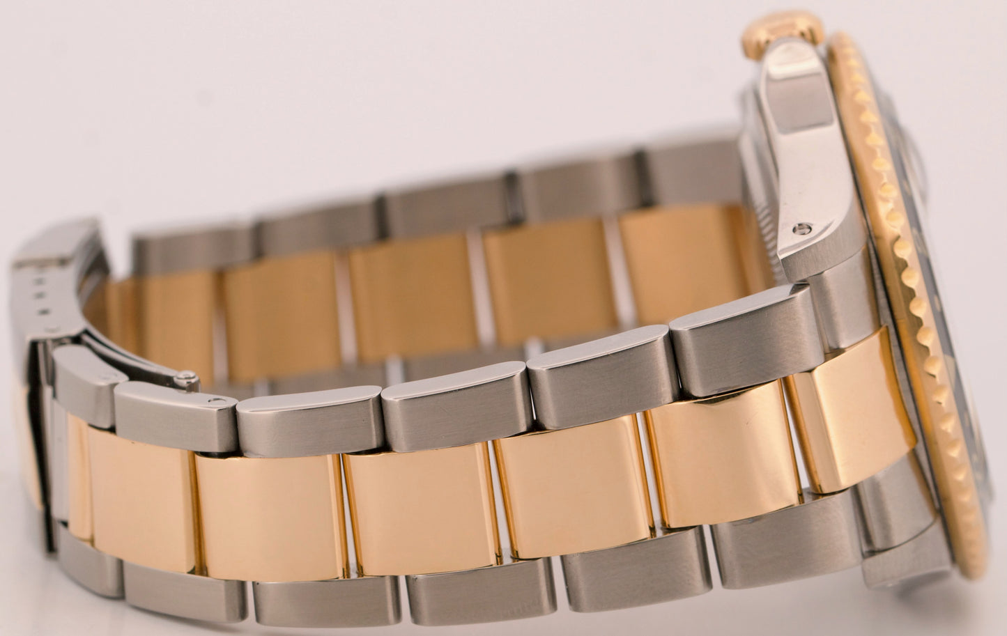 2004 PAPERS Rolex GMT-Master II BLACK Two-Tone 18K Gold Steel 40mm 16713 BOX