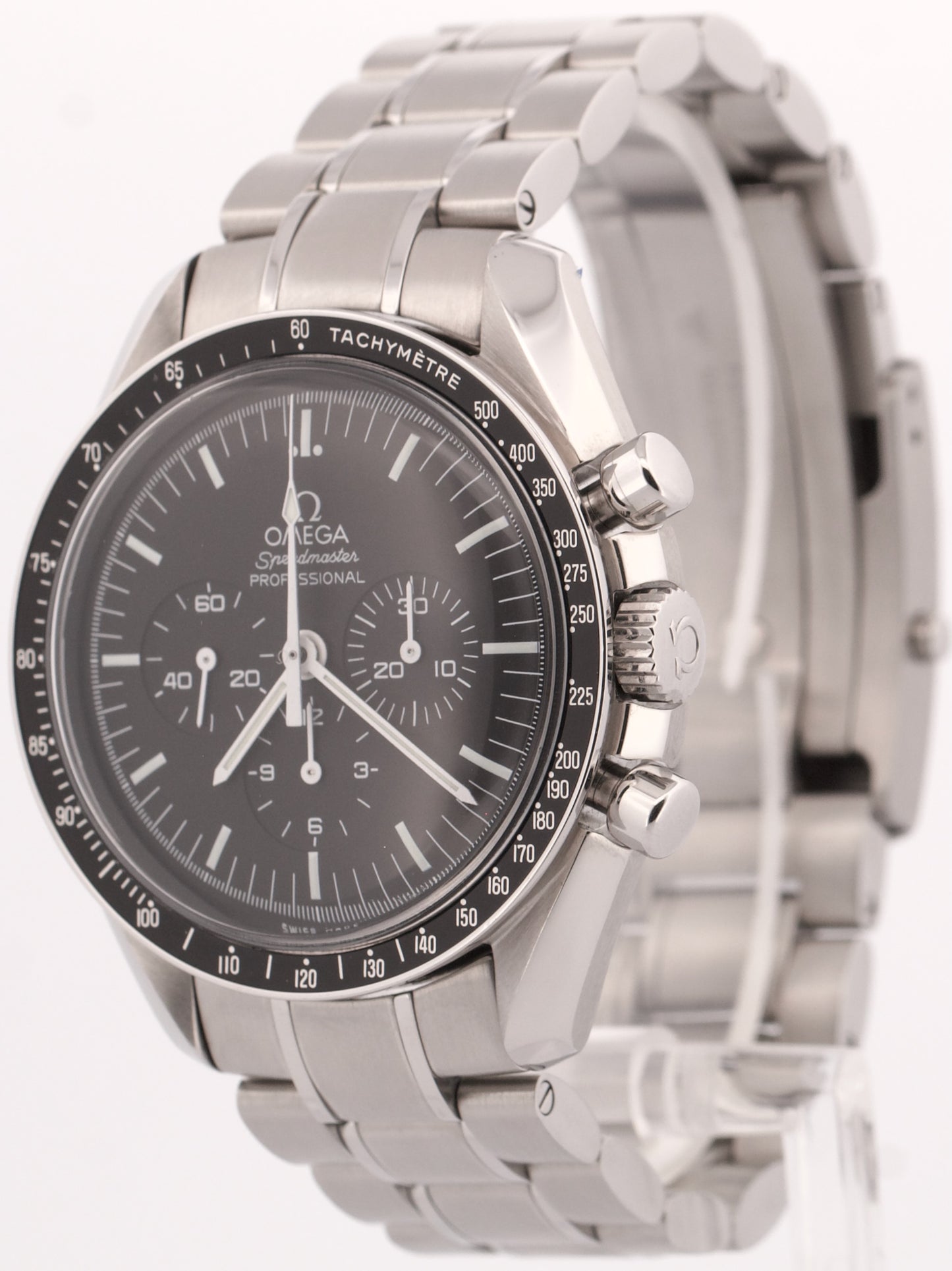 2017 PAPERS Omega Speedmaster Moonwatch BLACK Steel 42mm 311.30.42.30.01.005 BOX