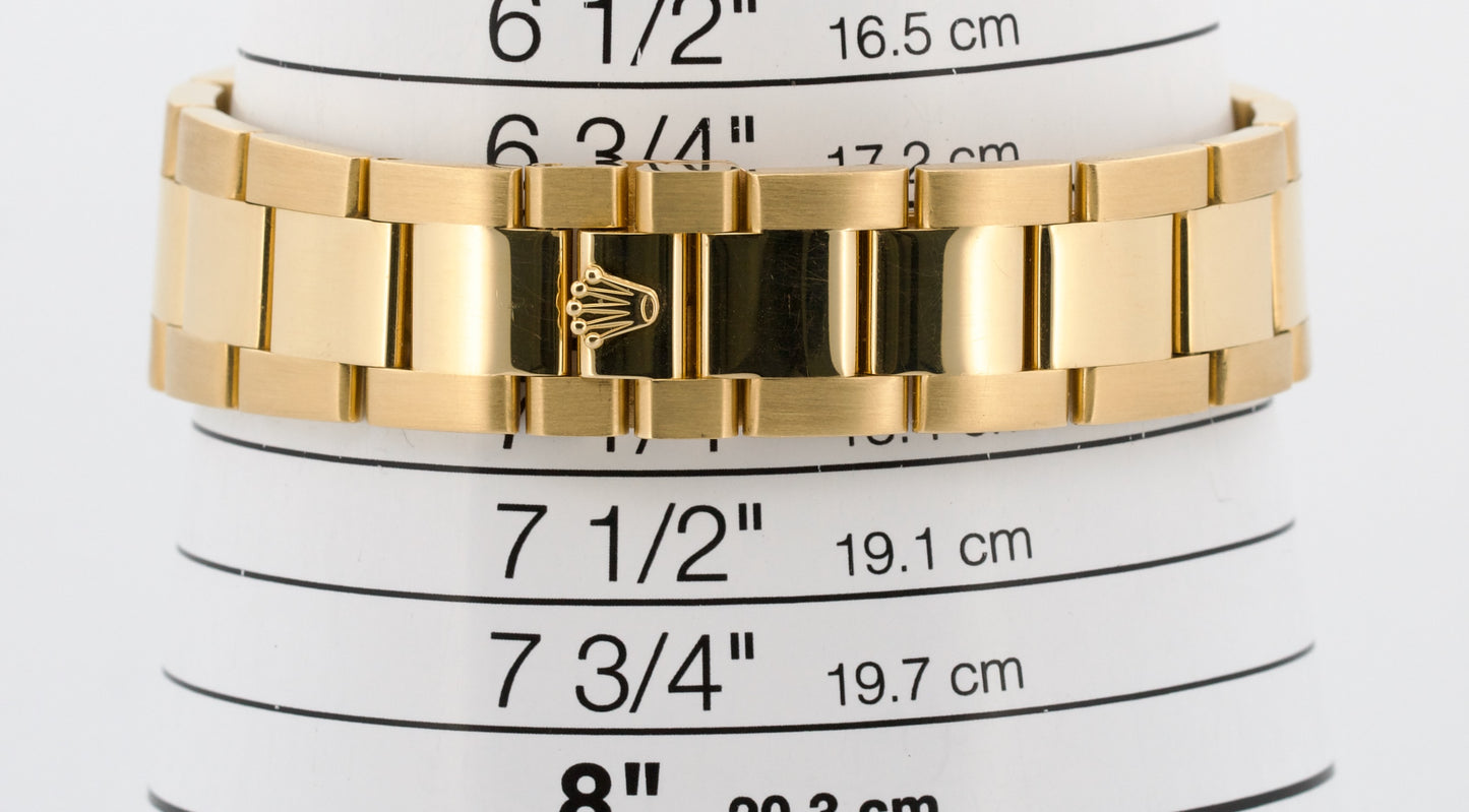 2006 PAPERS Rolex Day-Date BLACK DIAMOND 18K Gold OYSTER 36mm 118208 BOX