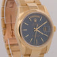 2005 PAPERS Rolex Day-Date BLUE 18K Yellow Gold OYSTER Smooth 36mm 118208 BOX