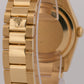 2005 PAPERS Rolex Day-Date BLUE 18K Yellow Gold OYSTER Smooth 36mm 118208 BOX