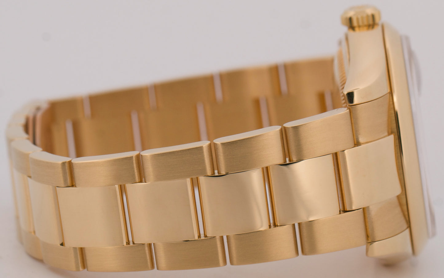 2005 PAPERS Rolex Day-Date BLUE 18K Yellow Gold OYSTER Smooth 36mm 118208 BOX