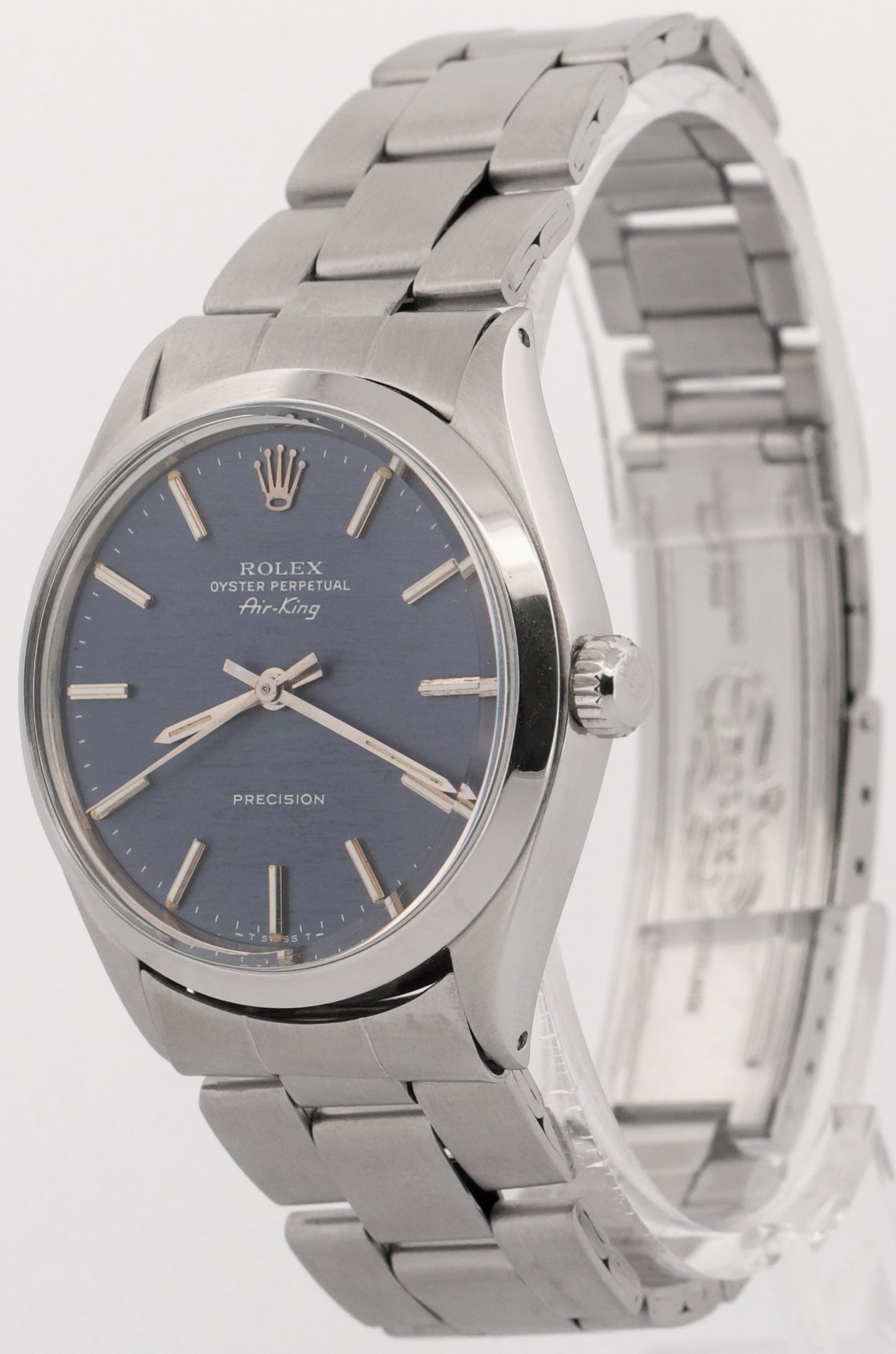 1971 Rolex Oyster Perpetual Air-King BLUE Stainless Steel OYSTER 34mm 5500 Watch