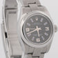 PAPERS Rolex Oyster Perpetual BLACK PURPLE 26mm Stainless Steel Watch 176200 BOX