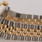 Rolex DateJust SILVER Two-Tone 18K Yellow Gold Steel JUBILEE 36mm 16013 Watch