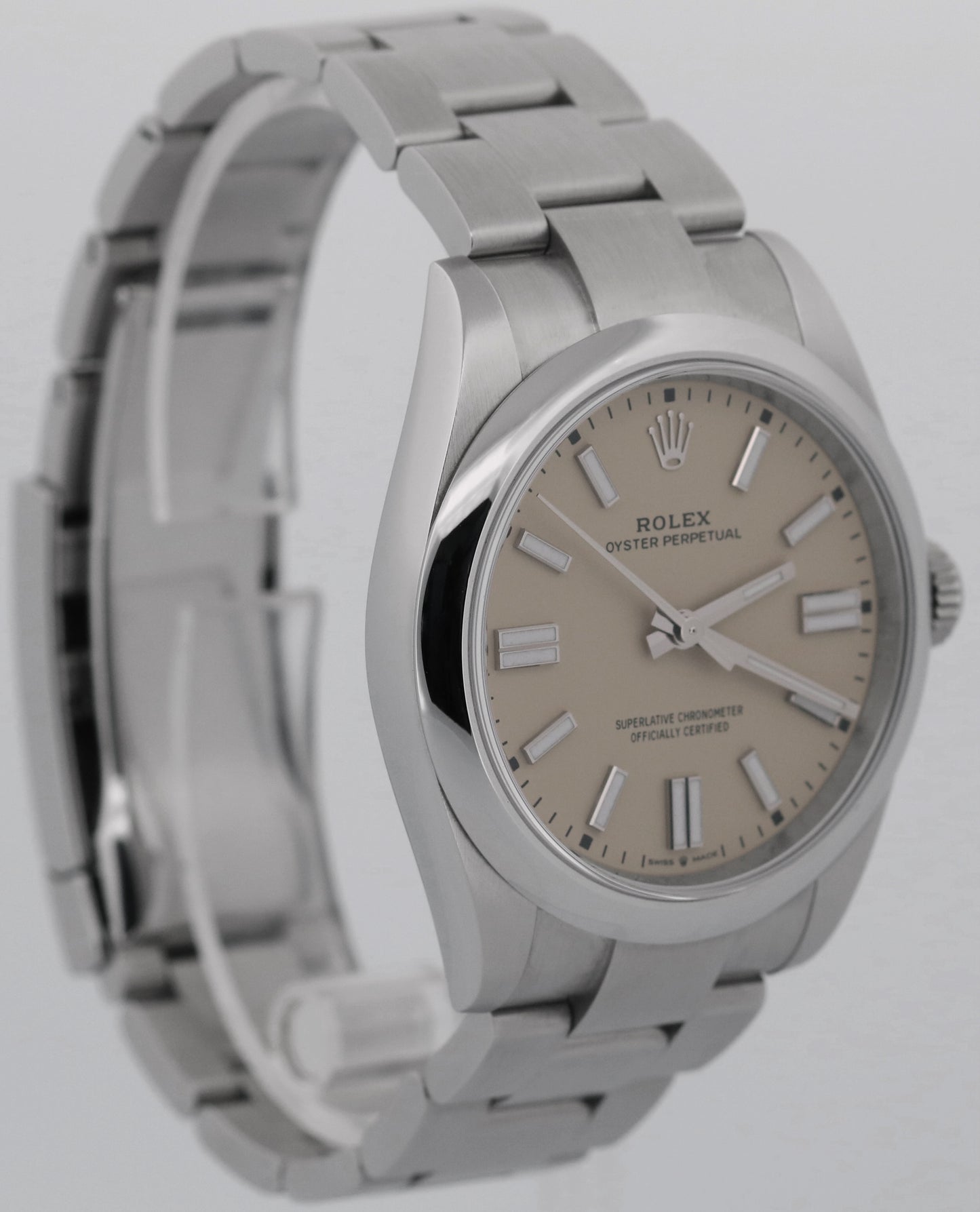 2026 PAPERS Rolex Oyster Perpetual 41 BEIGE DIAL Stainless Steel 41mm 134300 BOX