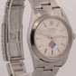 UNPOLISHED 1999 Rolex Oyster Perpetual Air-King SILVER DOMINOS Steel 34mm 14000