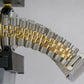 Rolex DateJust SILVER Two-Tone 18K Yellow Gold Steel JUBILEE 36mm 16013 Watch