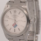UNPOLISHED 1999 Rolex Oyster Perpetual Air-King SILVER DOMINOS Steel 34mm 14000