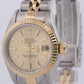 PAPERS Ladies Rolex DateJust CHAMPAGNE 18K Gold Steel JUBILEE 26mm 79173 BOX