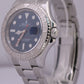 MINT PAPERS Rolex Yacht-Master Platinum BLUE 40mm Steel Oyster Watch 116622 BOX