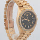 Rolex Day-Date President DIAMOND Black 36mm 18K Yellow Gold 18038 Watch