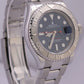 MINT PAPERS Rolex Yacht-Master Platinum BLUE 40mm Steel Oyster Watch 116622 BOX