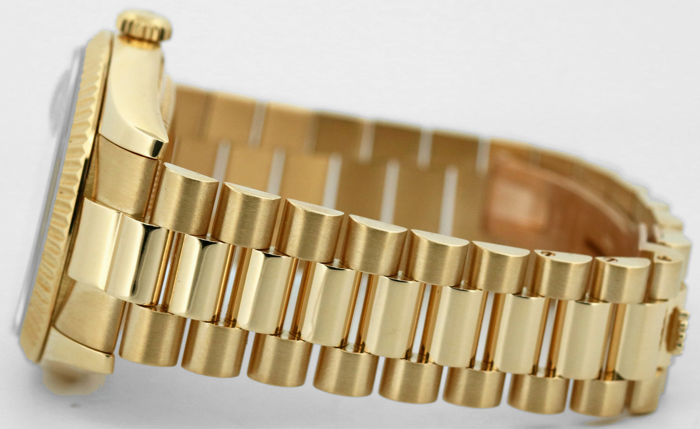 Rolex Day-Date President BLUE 18K Yellow Gold Fluted 36mm 118238 Watch