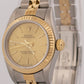 Rolex Oyster Perpetual 24mm CHAMPAGNE 18K Yellow Gold Steel JUBILEE 76193 Watch