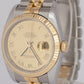Rolex DateJust 36mm CHAMPAGNE SUNBEAM DIAL 18K Gold Steel JUBILEE Watch 116233