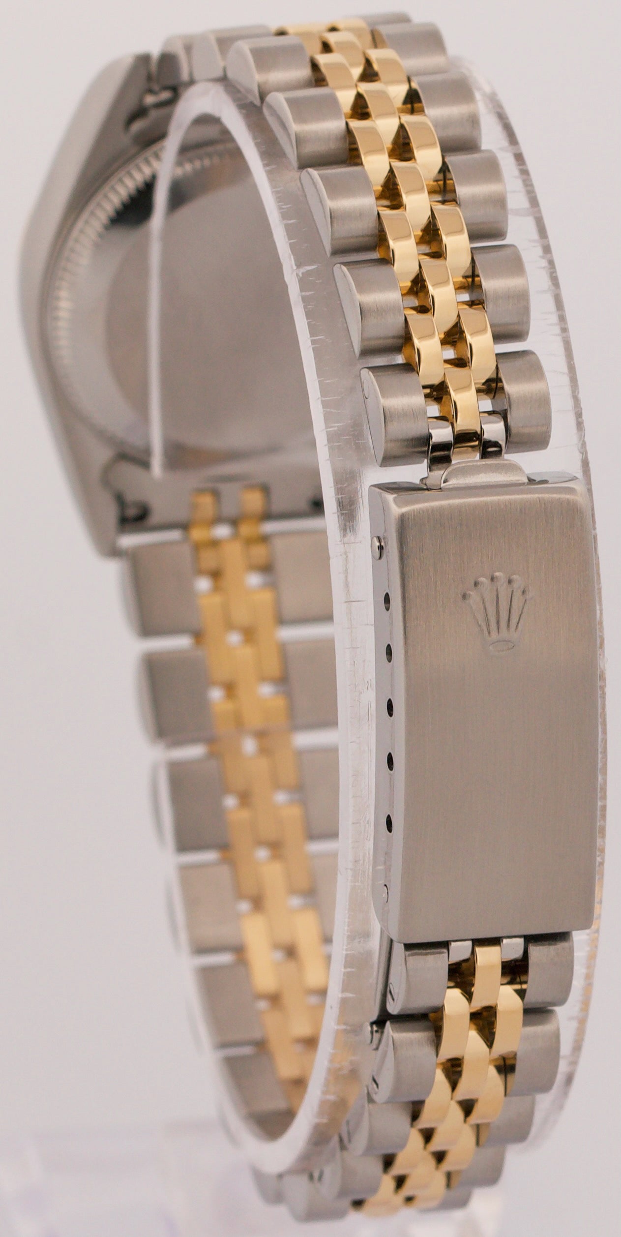 Rolex Oyster Perpetual 24mm CHAMPAGNE 18K Yellow Gold Steel JUBILEE 76193 Watch