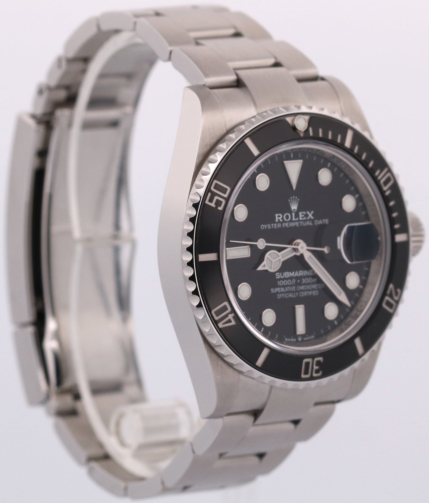 2021 PAPERS Rolex Submariner Date BLACK Ceramic Stainless 41mm 126610 LN BOX