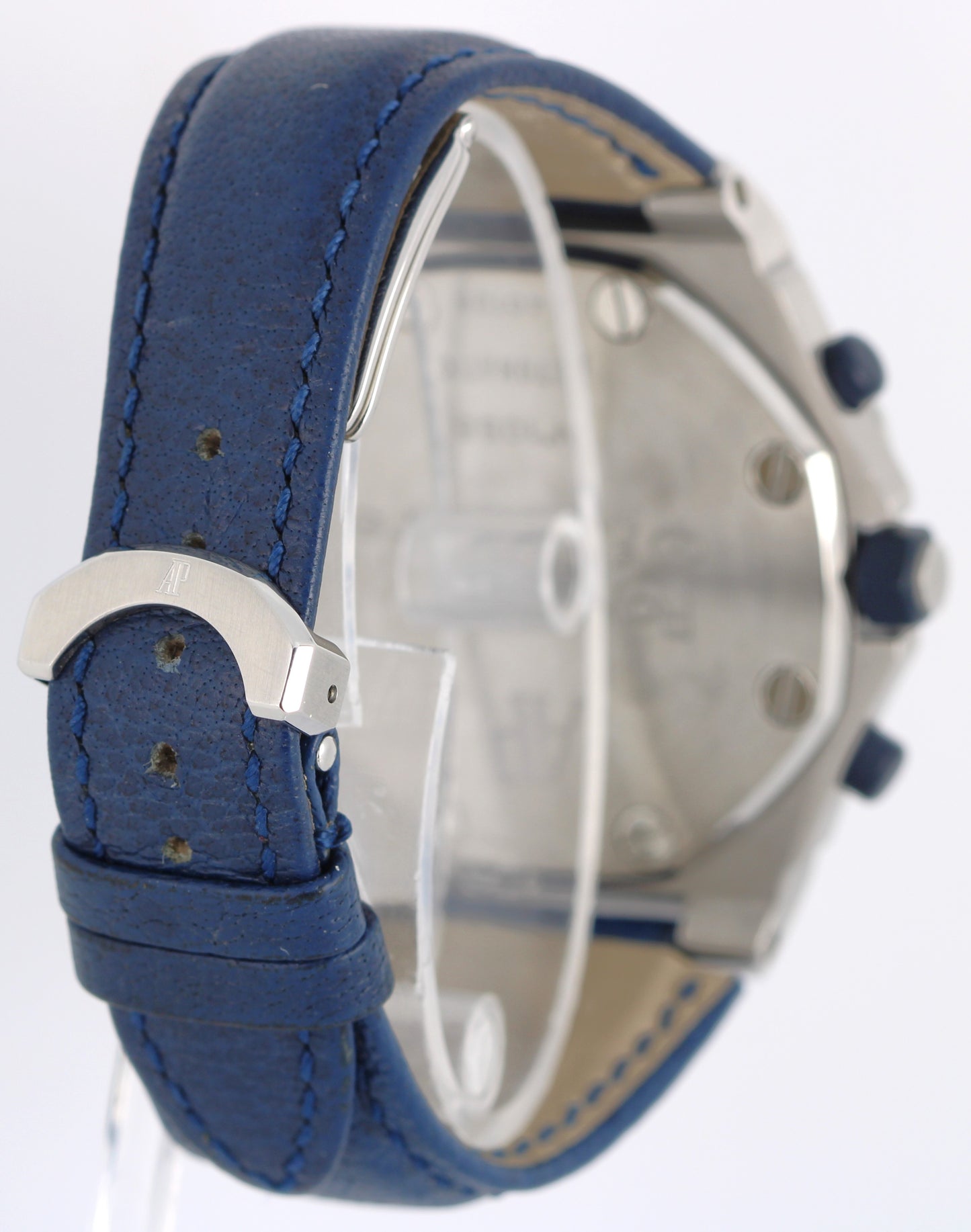 Audemars Piguet Royal Oak Offshore 25770ST Blue 42mm Steel Leather Watch