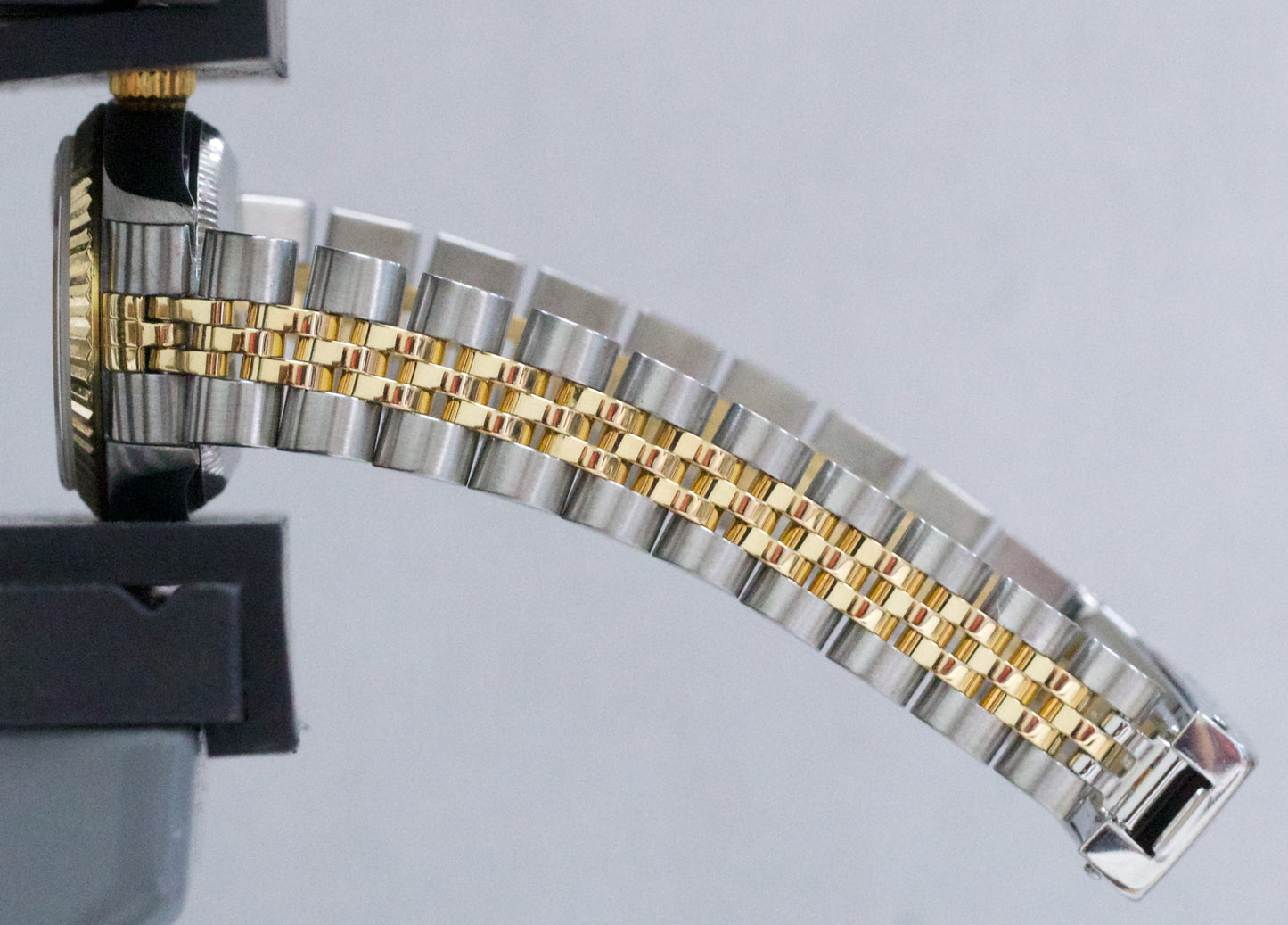 PAPERS Ladies Rolex DateJust CHAMPAGNE 18K Gold Steel JUBILEE 26mm 79173 BOX