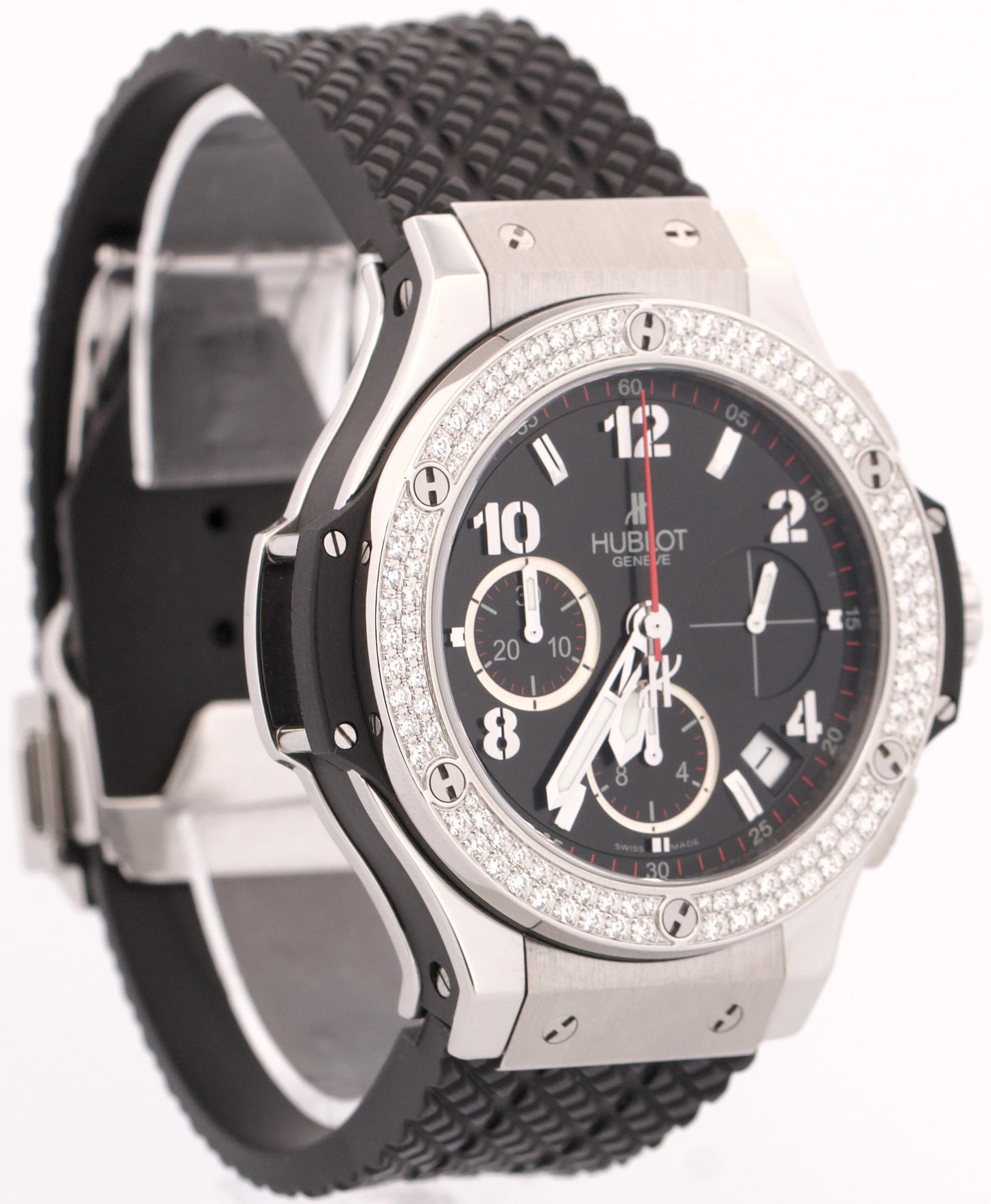PAPERS Hublot Big Bang Chronograph FACTORY DIAMOND Rubber 41mm 341.SX.130.RX.114