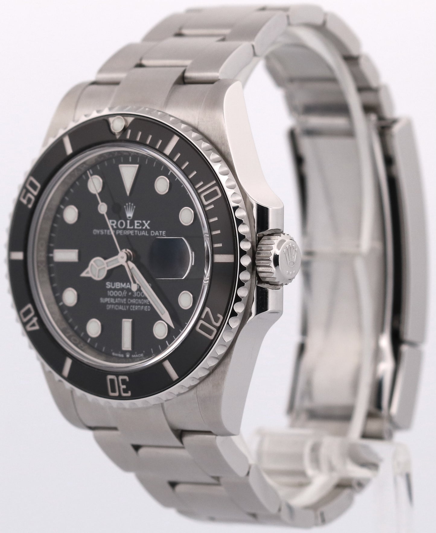 2021 PAPERS Rolex Submariner Date BLACK Ceramic Stainless 41mm 126610 LN BOX
