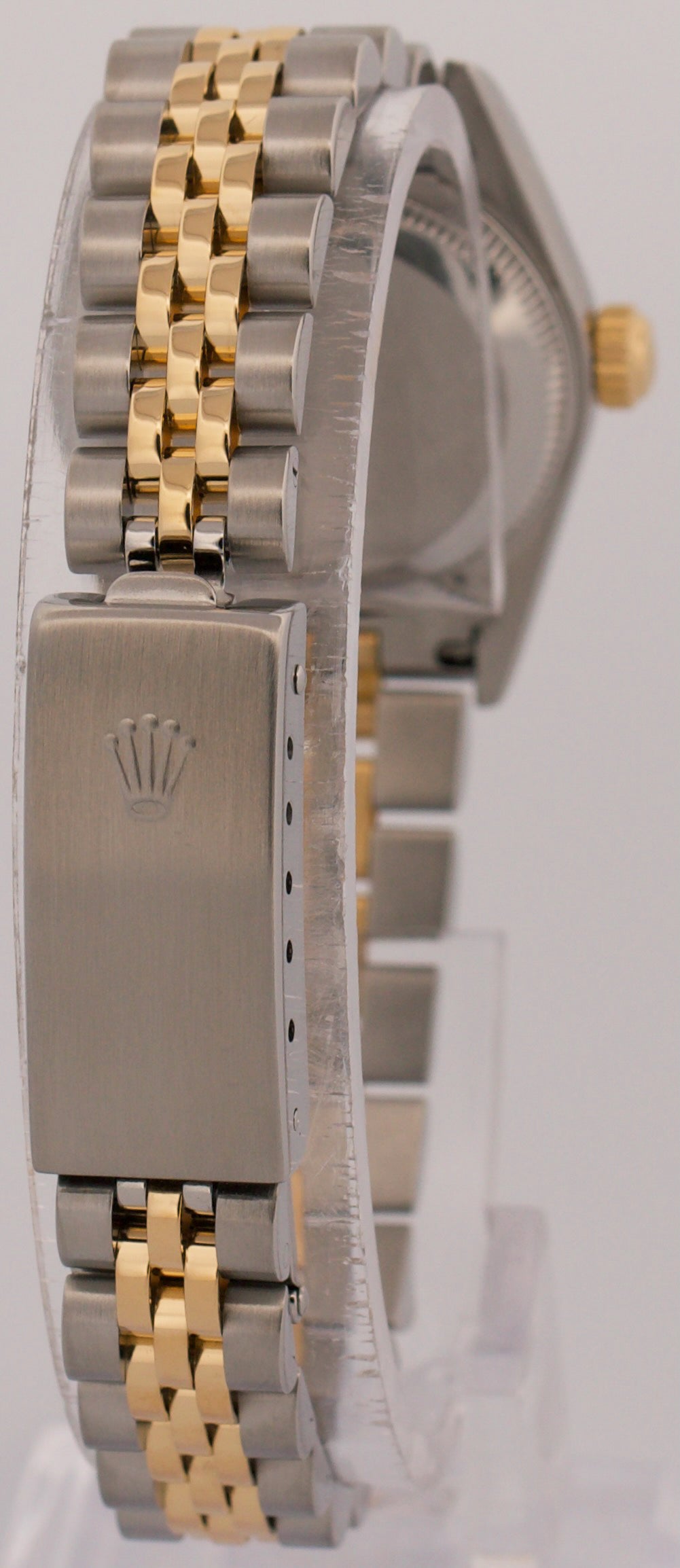 Rolex Oyster Perpetual 24mm CHAMPAGNE 18K Yellow Gold Steel JUBILEE 76193 Watch