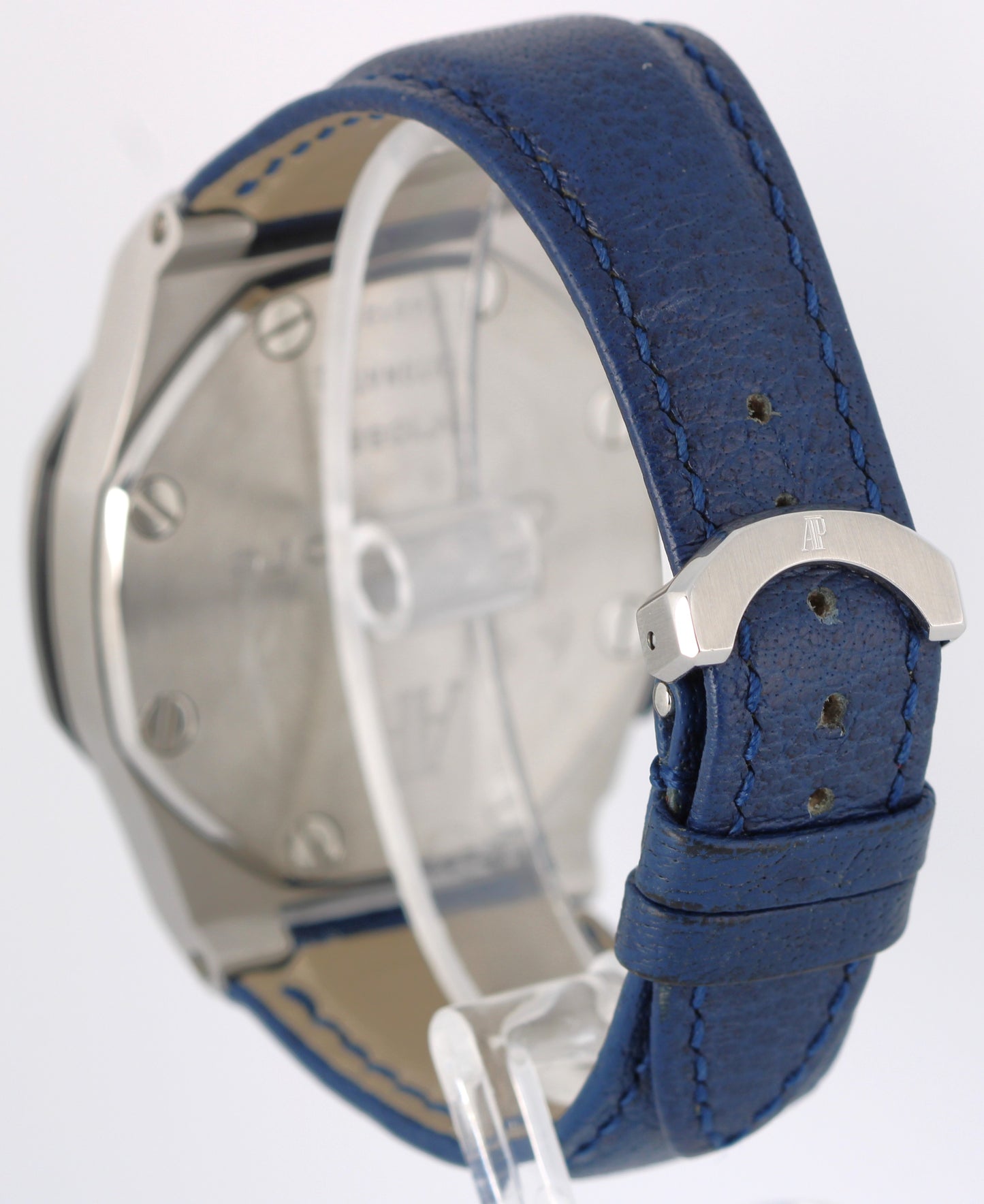Audemars Piguet Royal Oak Offshore 25770ST Blue 42mm Steel Leather Watch