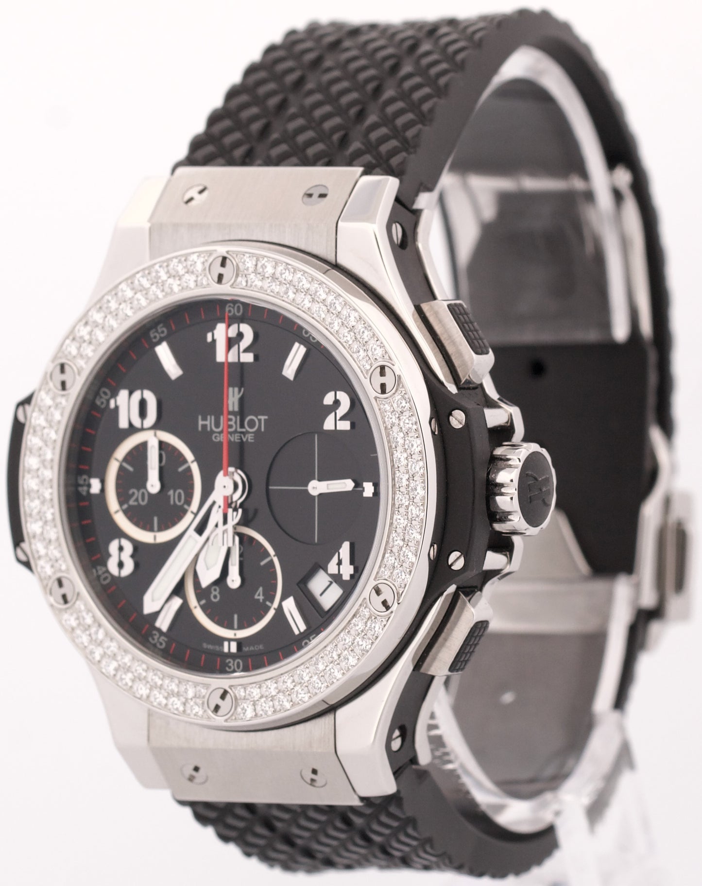 PAPERS Hublot Big Bang Chronograph FACTORY DIAMOND Rubber 41mm 341.SX.130.RX.114