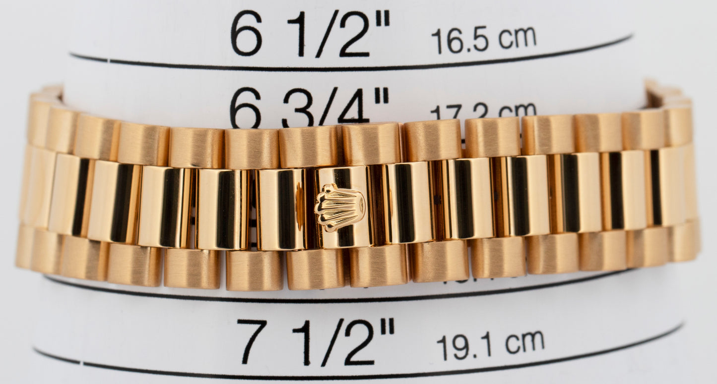 Rolex Day-Date President DIAMOND Black 36mm 18K Yellow Gold 18038 Watch