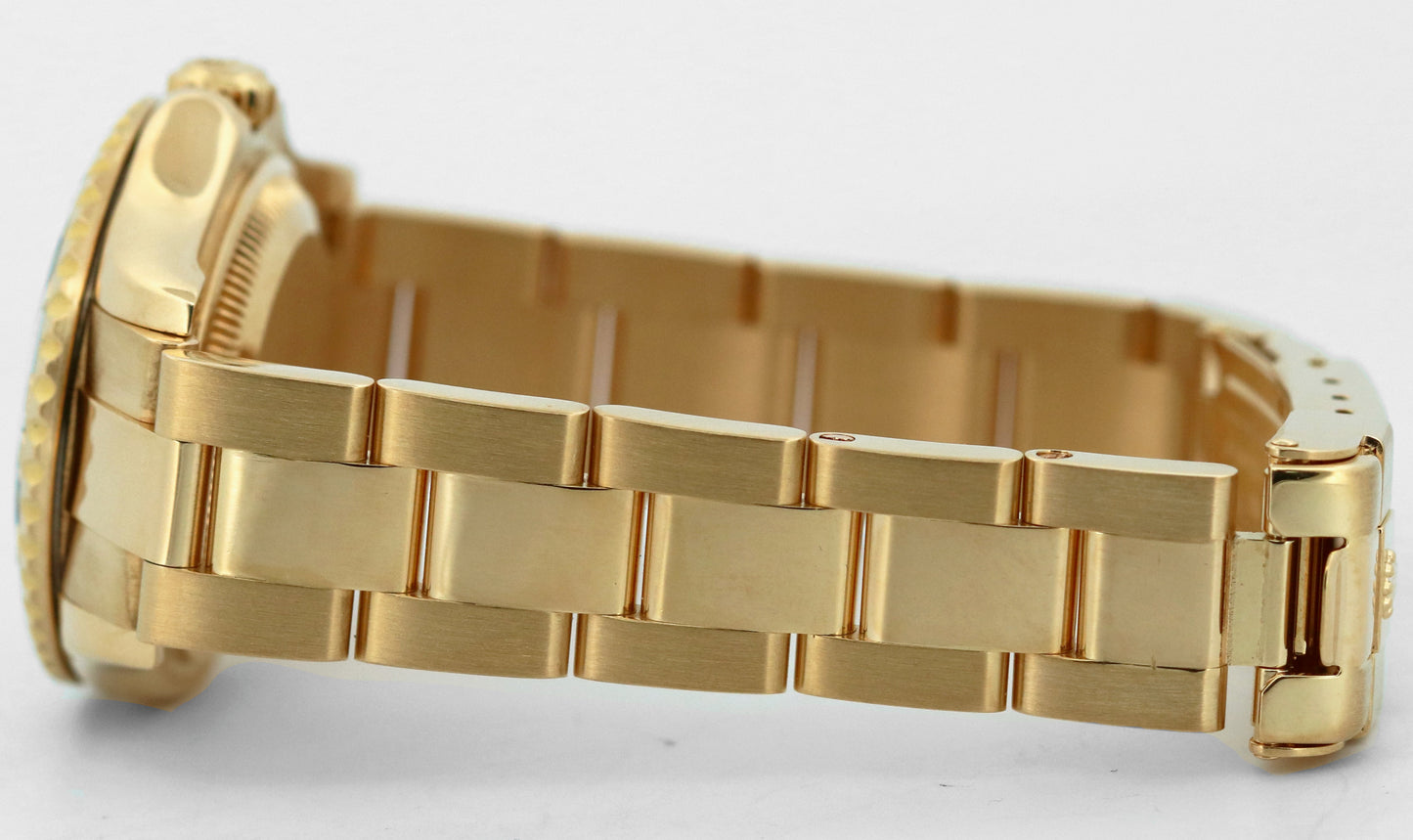Ladies Rolex Yacht-Master WHITE 18K Yellow Gold 29mm Date Oyster Watch 169628
