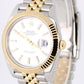 APRIL 2026 PAPERS Rolex Datejust Two-Tone 18k Gold Silver 41mm 126333 Watch BOX