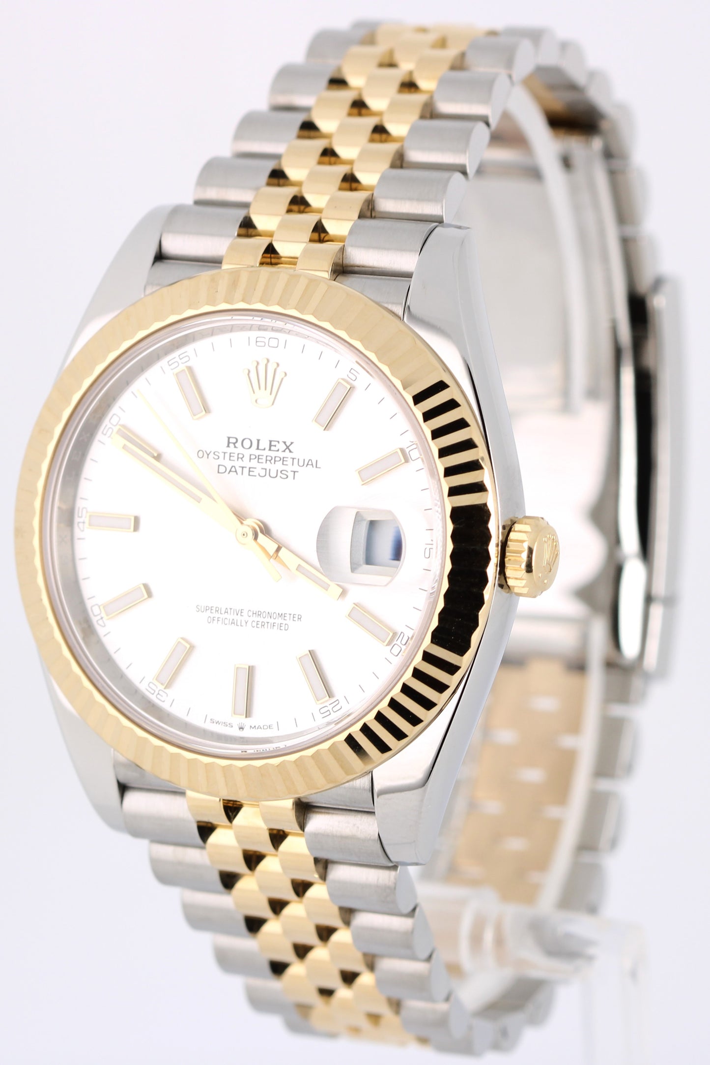 APRIL 2026 PAPERS Rolex Datejust Two-Tone 18k Gold Silver 41mm 126333 Watch BOX