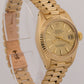 1983 PAPERS Ladies Rolex DateJust President 26mm CHAMPAGNE 18K Gold 6917 BOX