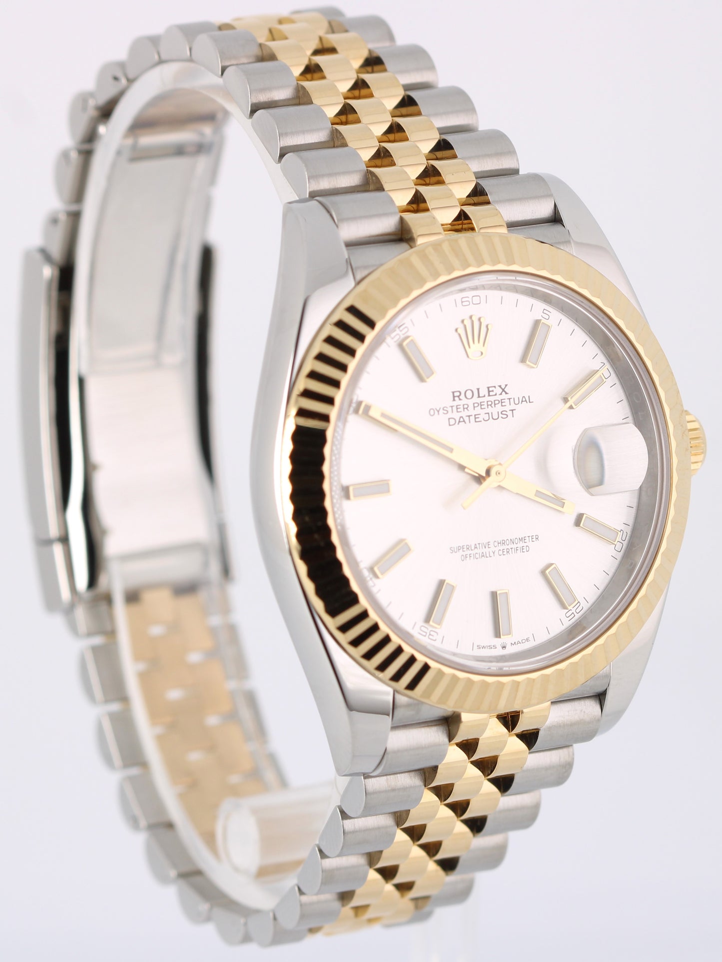 APRIL 2026 PAPERS Rolex Datejust Two-Tone 18k Gold Silver 41mm 126333 Watch BOX