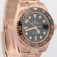2020 PAPERS Rolex GMT-Master II ROOT BEER 18K Rose Gold 40mm 126715 CHNR BOX
