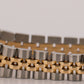 Ladies Rolex Date 26mm CHAMPAGNE 18K Yellow Gold Steel JUBILEE Fluted 69173